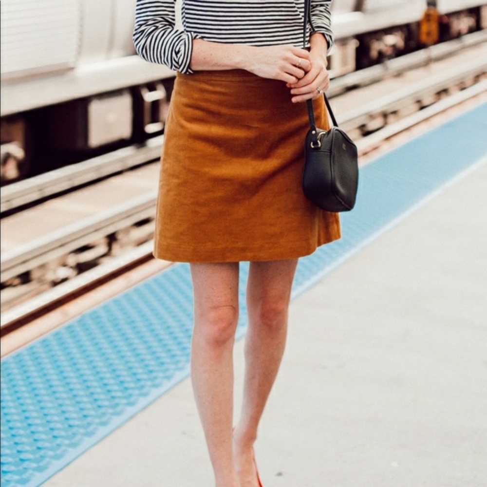 JCREW mercantile corduroy skirt